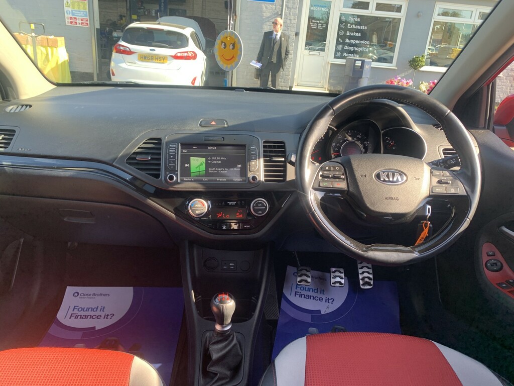 Kia Picanto 1.0 1 Air Hatchback Euro 6 65 B White #12