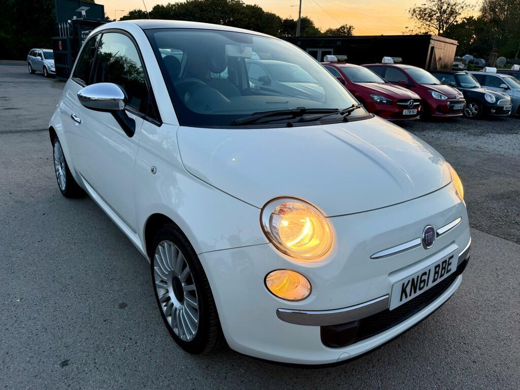 Fiat 500 Lounge White #5