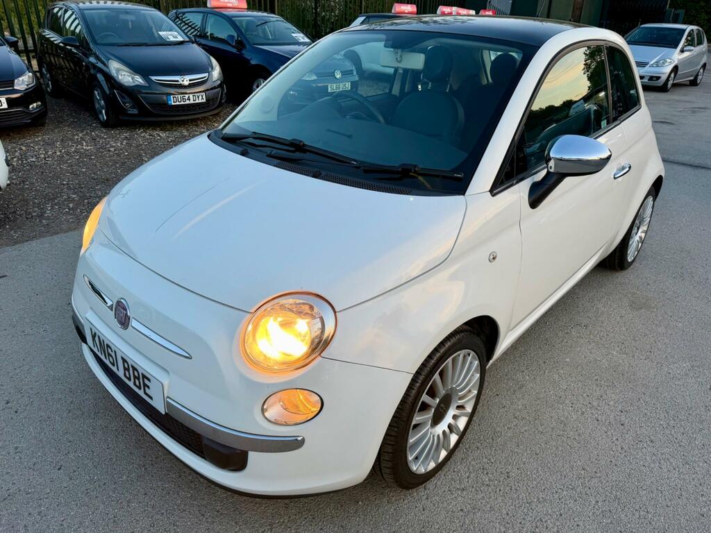 Fiat 500 Lounge White #3