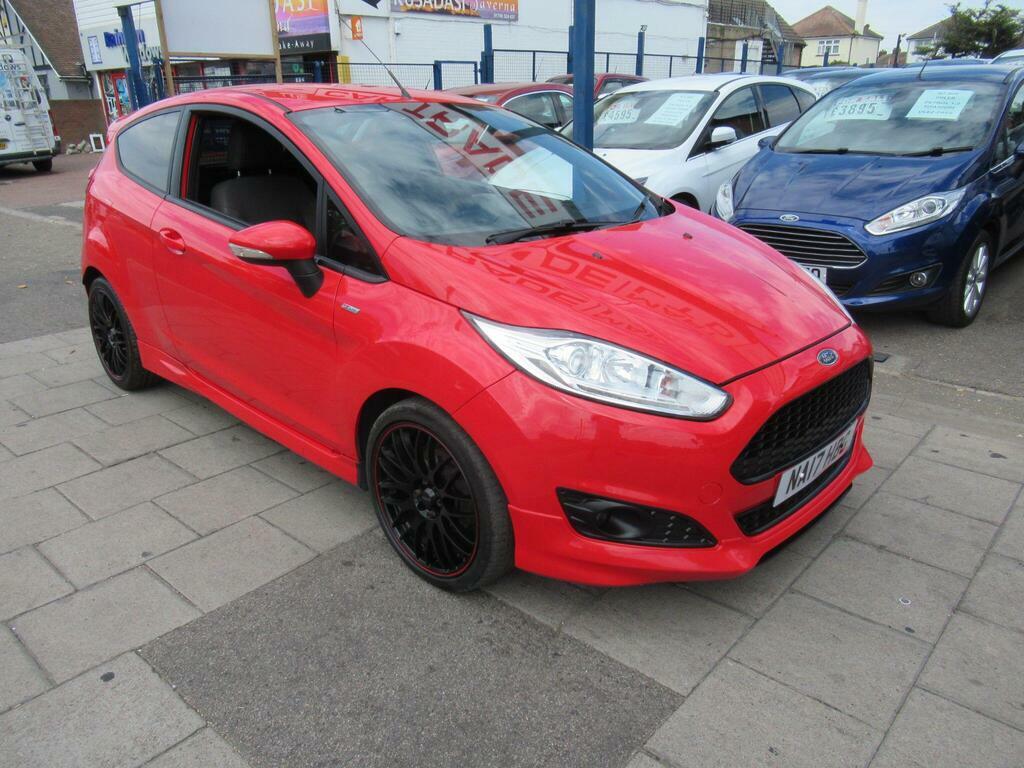 Ford Fiesta 1.0T Ecoboost St-line Euro 6 S S NA17HBG Red #4