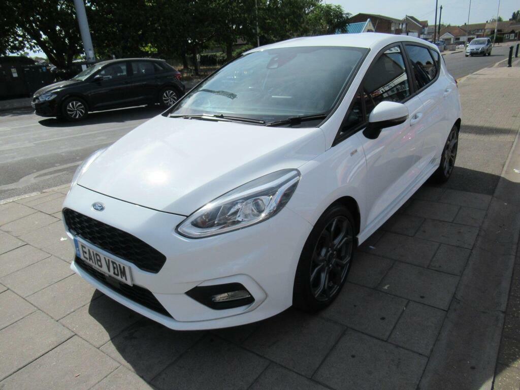 Ford Fiesta 1.0T Ecoboost St-line Euro 6 S S EA18VBM White #4
