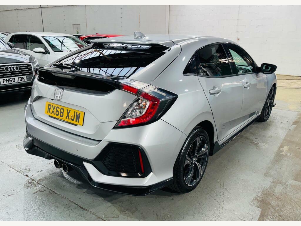 Honda Civic 1.5 Vtec Turbo Gpf Sport Cvt Euro 6 S S Silver #4