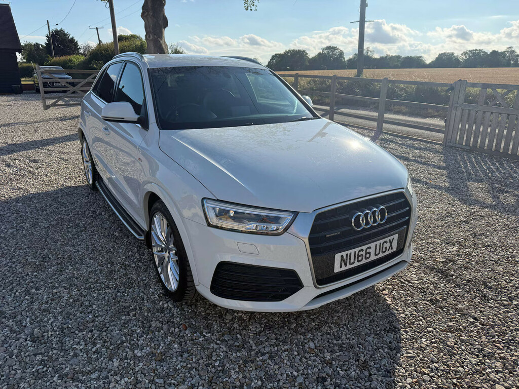 Audi Q3 2.0 Q3 S Line Tdi Quattro 4Wd Suv Manu NU66UGX White