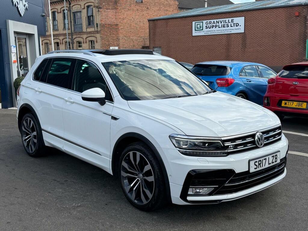 Volkswagen Tiguan 2.0 Tdi Bluemotion Tech R-line Dsg 4Motion Euro 6 White #4