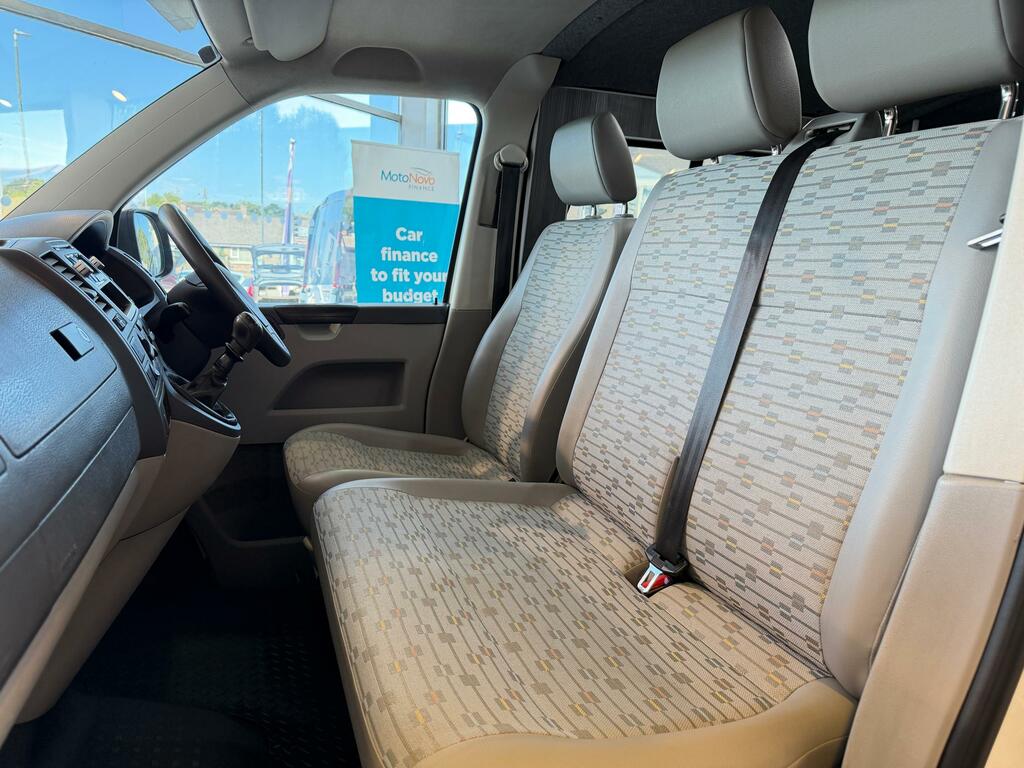 Volkswagen Transporter T28 Tdi 102 Swb Double Cab 5 Seat Crew Van Low Roo White #18