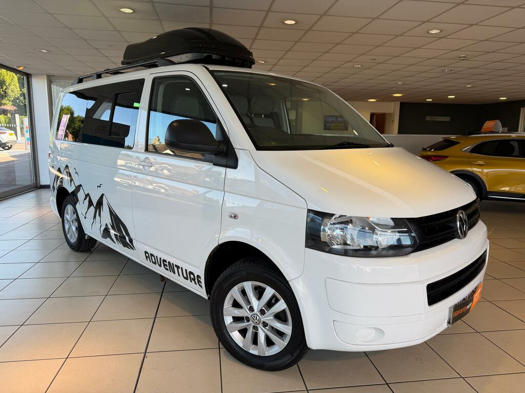 Volkswagen Transporter T28 Tdi 102 Swb Double Cab 5 Seat Crew Van Low Roo White #1
