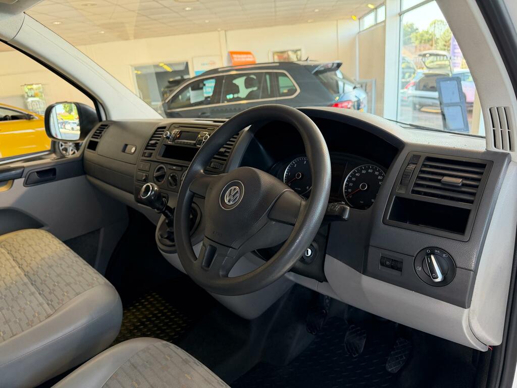 Volkswagen Transporter T28 Tdi 102 Swb Double Cab 5 Seat Crew Van Low Roo White #17