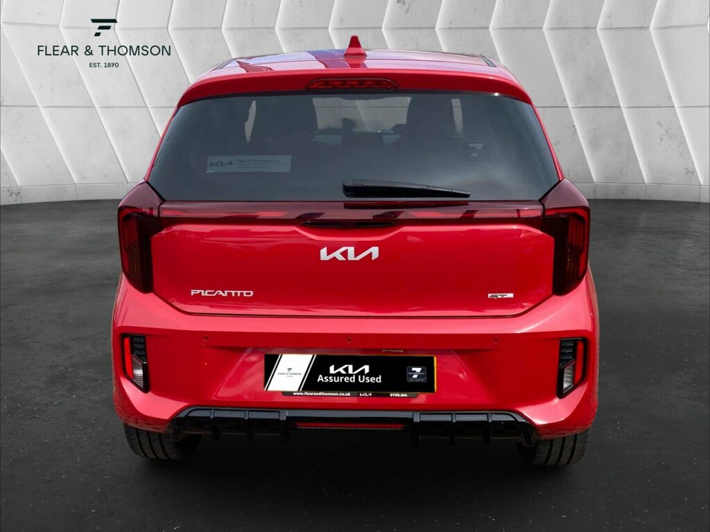 Kia Picanto 1.0 Gt-line Euro 6 Ss Red #4
