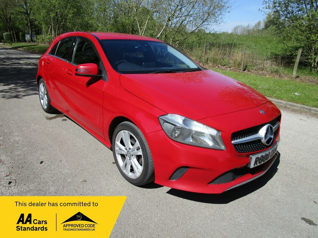 Mercedes-Benz A Class 1.5 A180d Sport - Sat Nav - Black Leather - Revers R888WLO Red