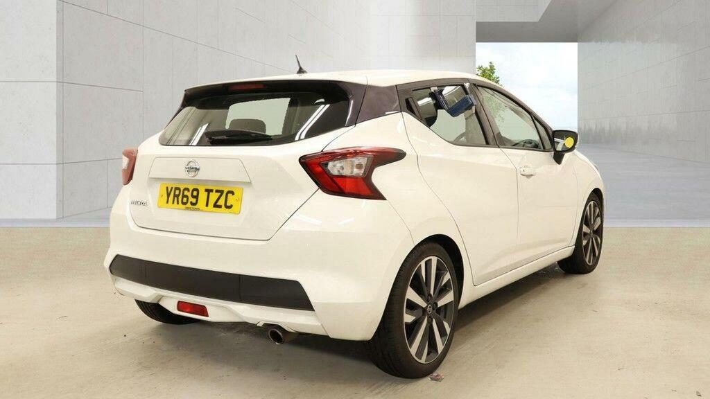 Nissan Micra 1.0 Dig-t Acenta Euro 6 Ss White #4
