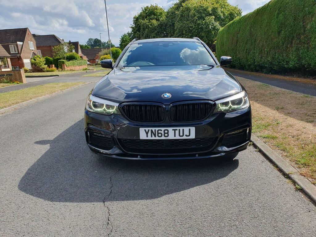 BMW 5 Series 3.0 540I Xdrive M Sport Touring 2018 YN68TUJ Black #6