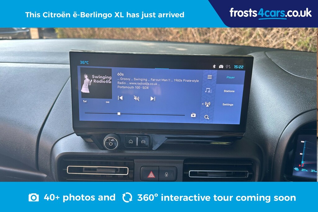 Citroen e-Berlingo 100Kw 52Kwh Plus XL 7 Seat Blue #4