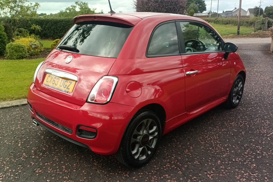 Fiat 500 Hatchback CX63UGZ Red #3