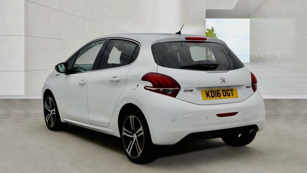 Peugeot 208 1.2 Puretech Gt Line Euro 6 Ss White #5