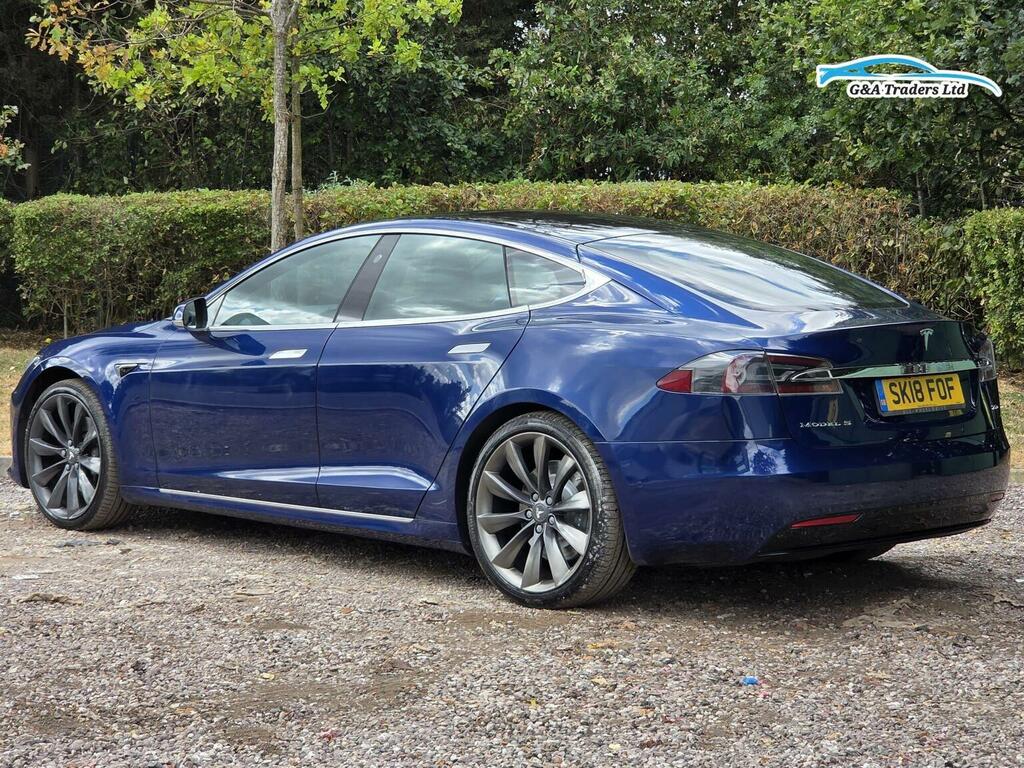 Tesla Model S Hatchback Blue #5