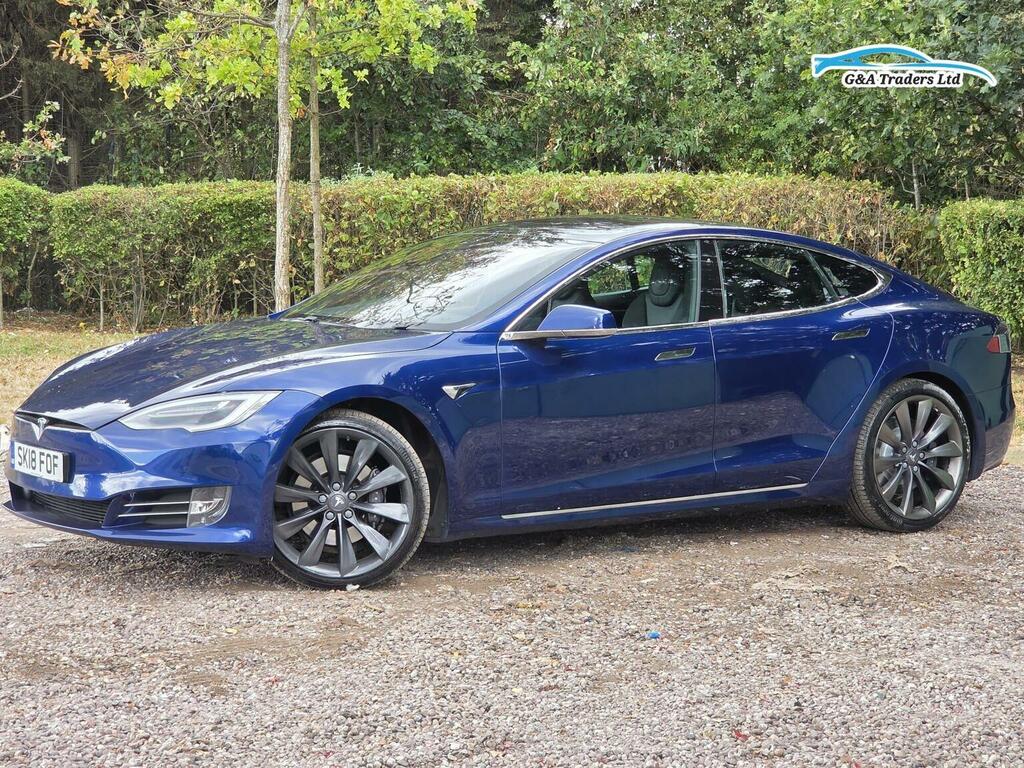 Tesla Model S Hatchback Blue #3
