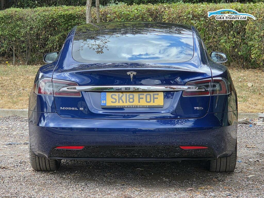 Tesla Model S Hatchback Blue #6