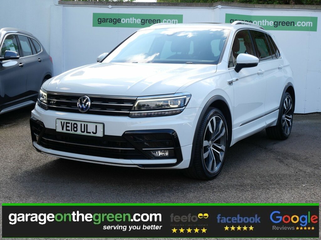 Volkswagen Tiguan 2.0 Tdi R-line Dsg 4Motion Euro 6 Ss White