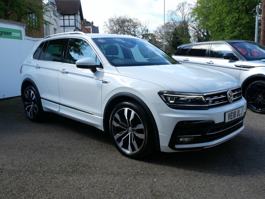 Volkswagen Tiguan 2.0 Tdi R-line Dsg 4Motion Euro 6 Ss VE18ULJ White #3