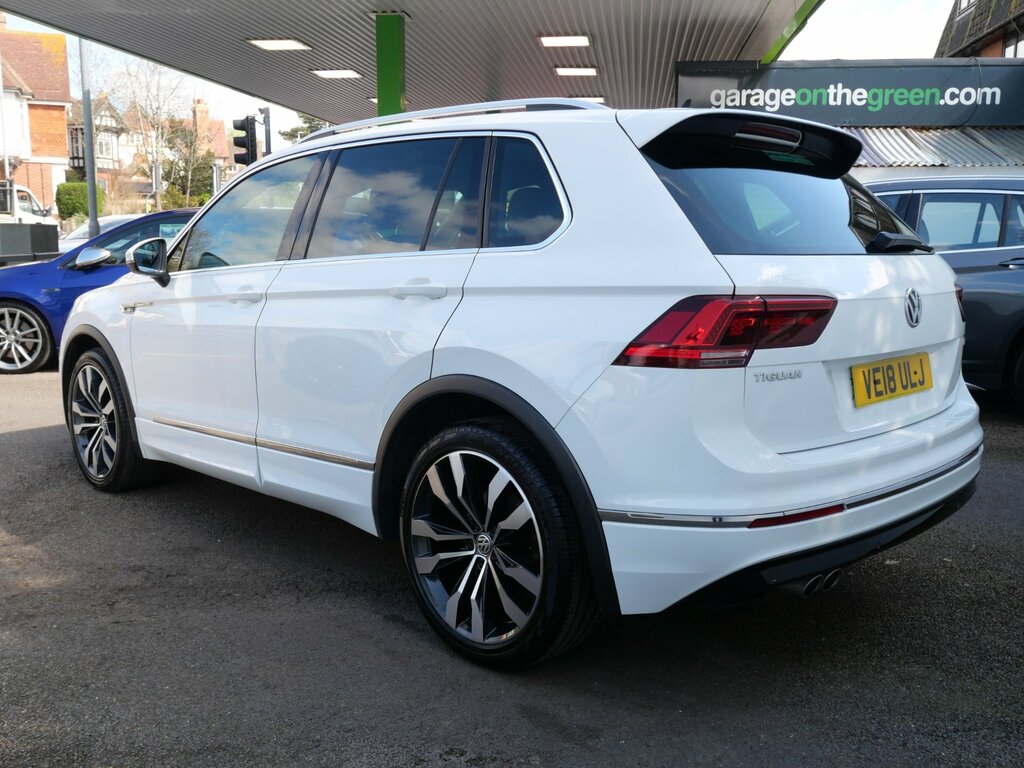 Volkswagen Tiguan 2.0 Tdi R-line Dsg 4Motion Euro 6 Ss VE18ULJ White #6