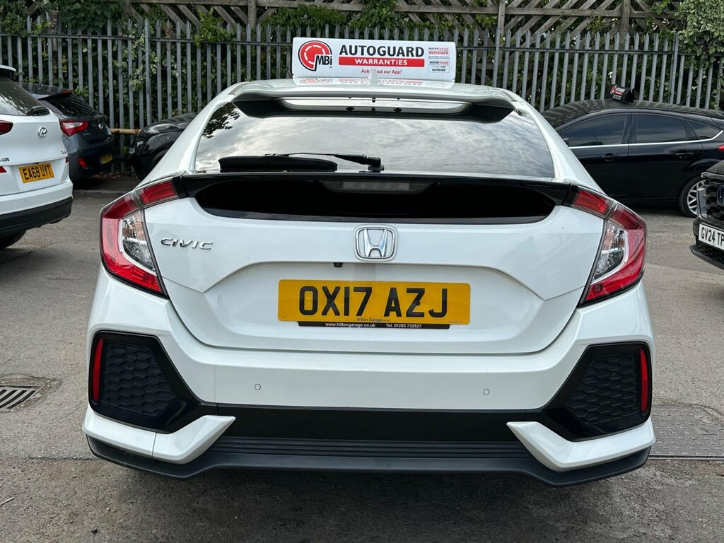 Honda Civic 1.0 Vtec Turbo Sr Euro 6 Ss White #5