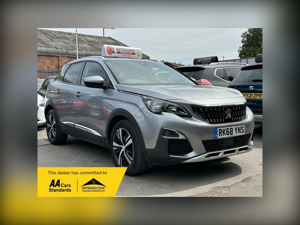 Peugeot 3008 1.2 Puretech Allure Euro 6 Ss RK68YNS Grey