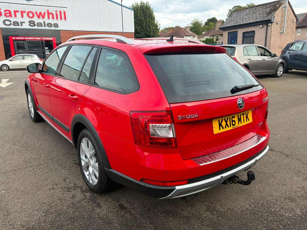 Skoda Octavia 2.0 Tdi Scout Dsg 4Wd Euro 6 Ss Red #4