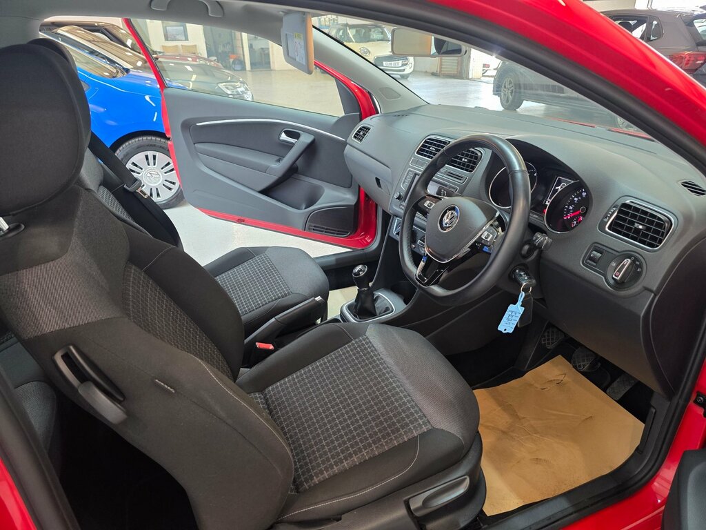 Volkswagen Polo 1.2 Tsi Bluemotion Tech Se Hatchback Ma Red #2