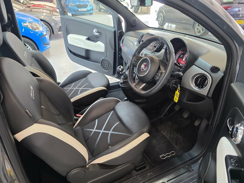 Fiat 500 0.9 Twinair S Hatchback Euro 6 LW17JHY Grey #2