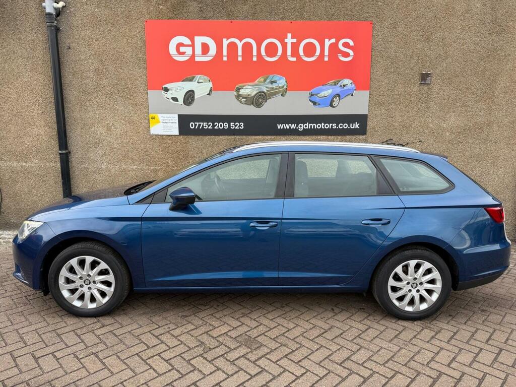 Seat Leon 1.6 Tdi Cr Se Sport Tourer Euro 5 Ss Blue #4