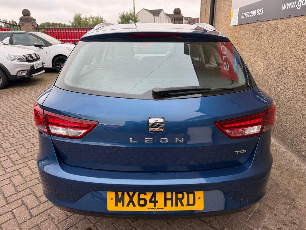 Seat Leon 1.6 Tdi Cr Se Sport Tourer Euro 5 Ss Blue #5