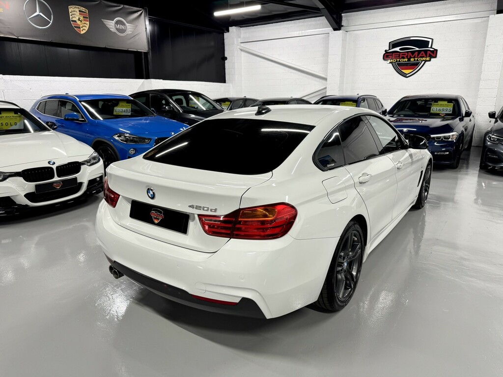 BMW 4 Series Gran Coupe 2.0 420D M Sport Gran Coupe White #2