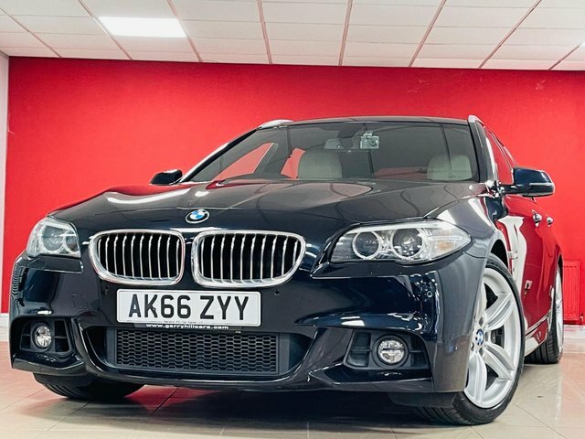 BMW 5 Series 535D M Sport Touring Black #4