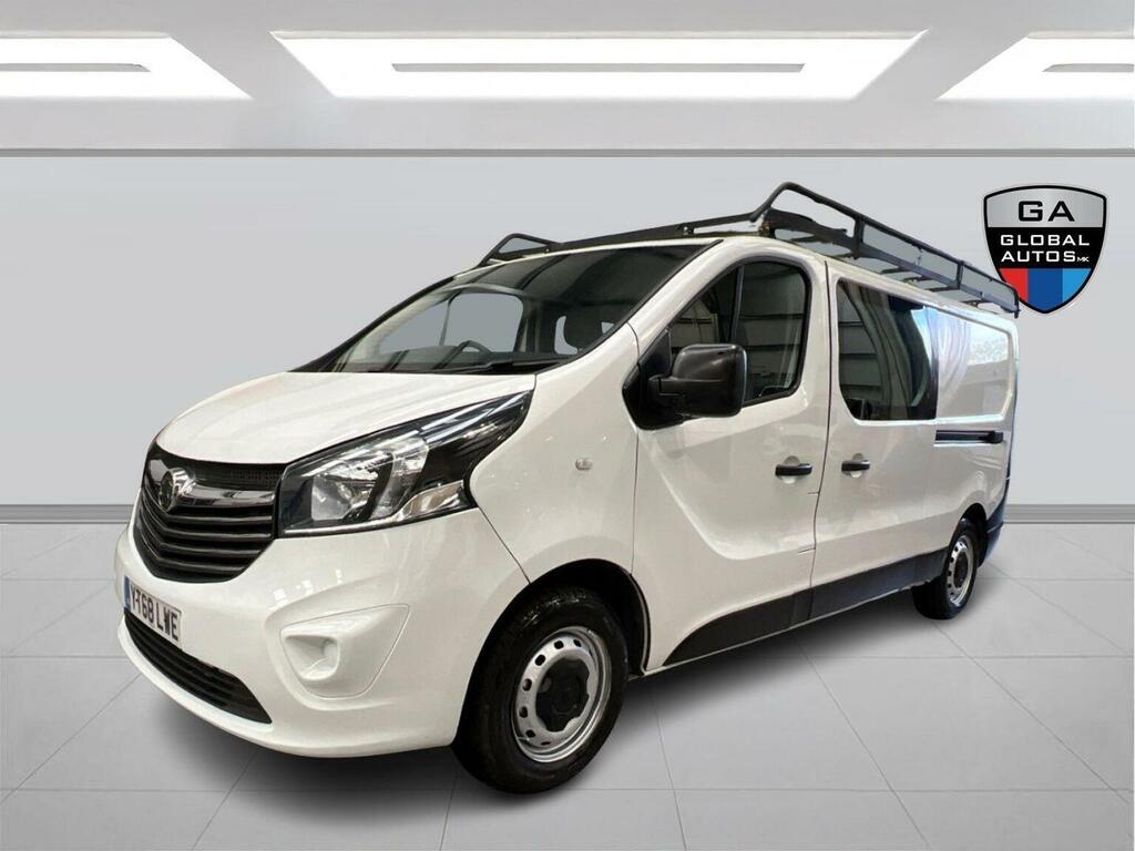 Vauxhall Vivaro 1.6 Cdti 2900 Crew Van L2 H1 Euro 6 6 Seat White
