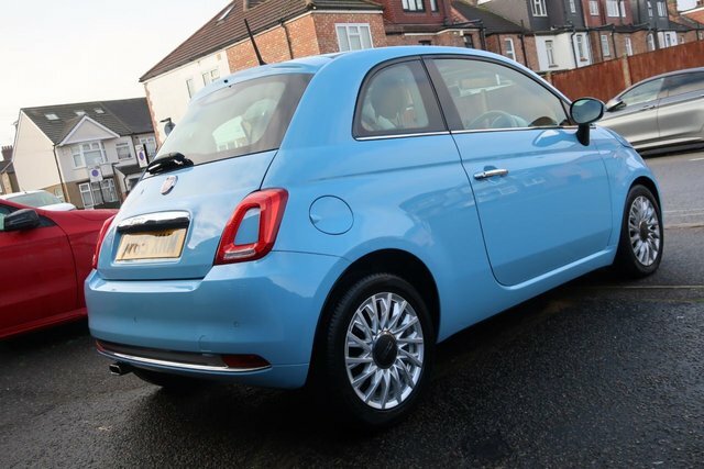 Fiat 500 2015 0.9 Twinair Lounge Hatchback Dualo Blue #3