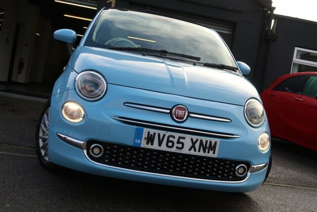 Fiat 500 2015 0.9 Twinair Lounge Hatchback Dualo Blue