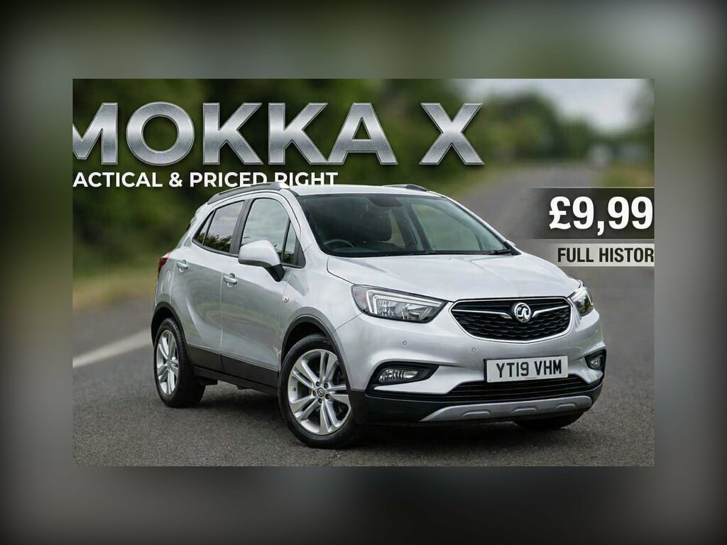 Vauxhall Mokka X 1.4I Turbo Ecotec Design Nav Suv YT19VHM Silver #2