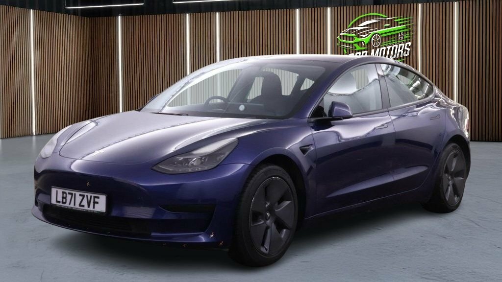 Tesla Model 3 Saloon Blue #2