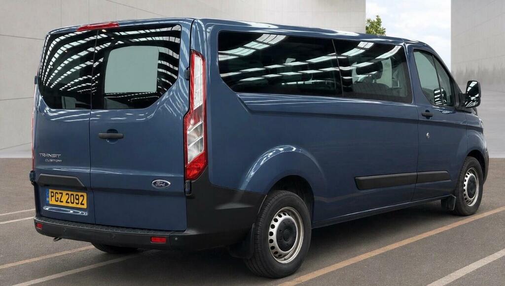 Ford Transit Custom Combi Van 2.0 320 Ecoblue Leader Kombi L2 H1 Euro PGZ2092 Blue #4