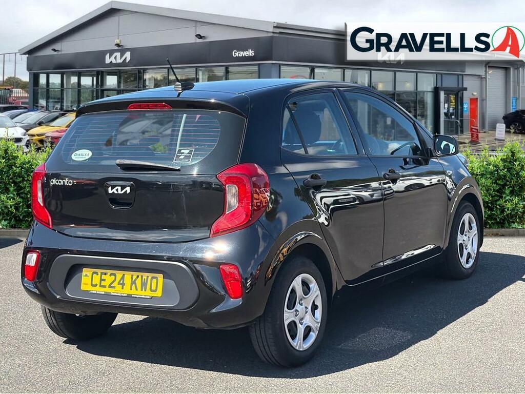 Kia Picanto 1.0 1 Hatchback Euro 6 Ss 66 CE24KWO Black #3