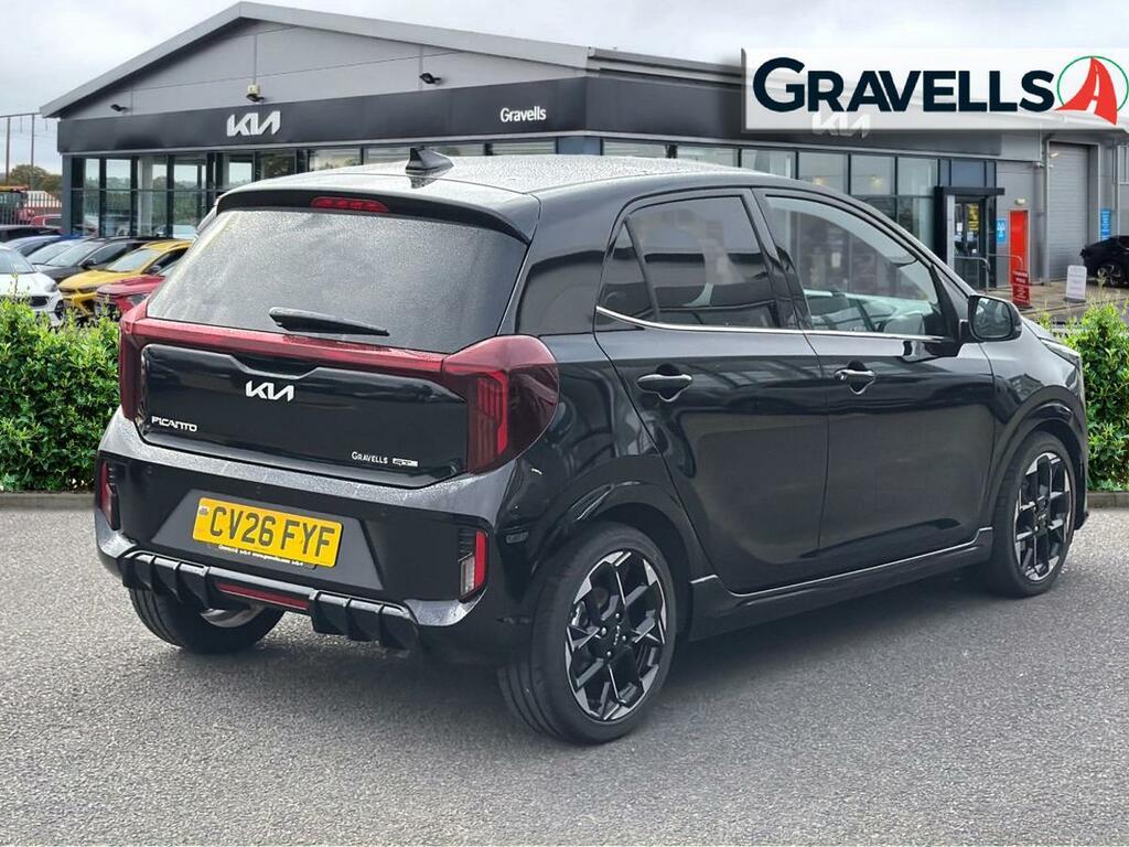 Kia Picanto 1.0 Gt-line Hatchback Amt Euro 6 Ss Black #3