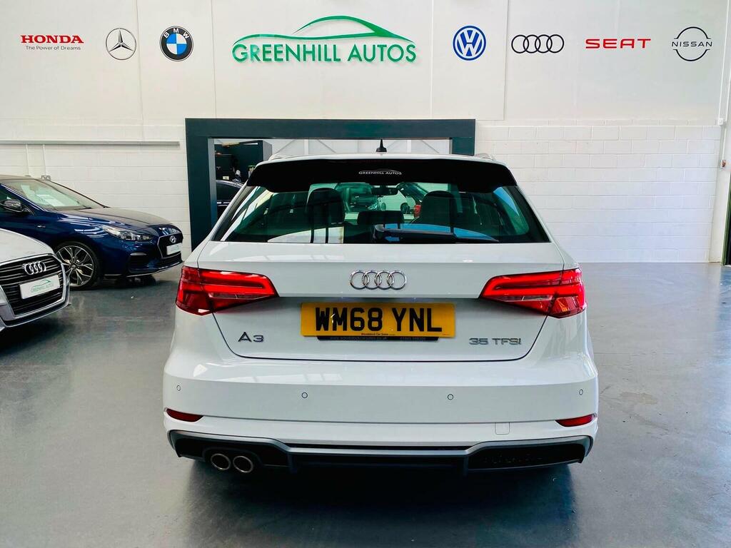 Audi A3 1.5 Tfsi Cod 35 S Line Sportback S Tronic Euro 6 WM68YNL White #4