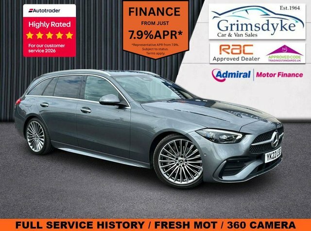 Mercedes-Benz C Class 2022 1.5 C200h Mhev Amg Line Premium Estate YK22LSE Grey