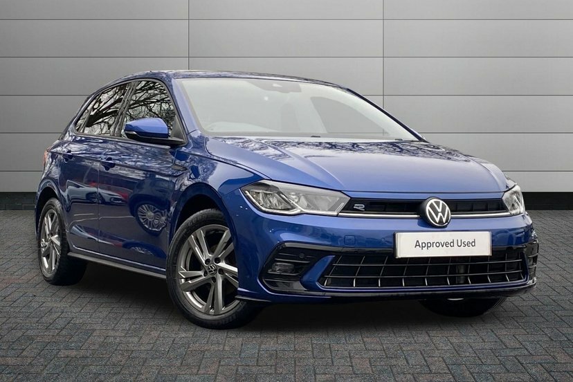 Volkswagen Polo 1.0 Tsi R-line Hatchback 95 Ps DE23VVK Blue