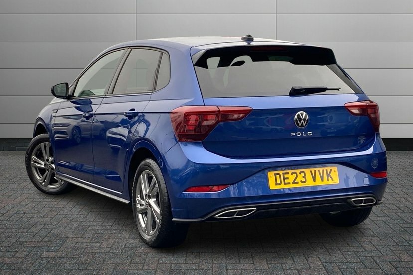 Volkswagen Polo 1.0 Tsi R-line Hatchback 95 Ps DE23VVK Blue #3