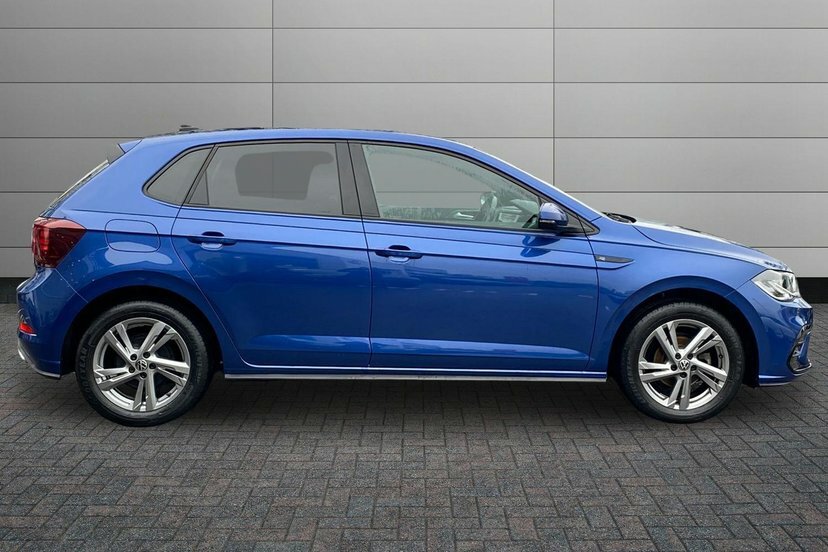 Volkswagen Polo 1.0 Tsi R-line Hatchback 95 Ps DE23VVK Blue #4