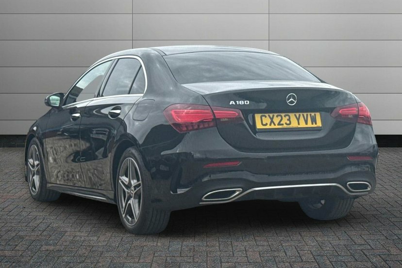 Mercedes-Benz A Class 1.3 A180h Mhev Amg Line Executive Saloon Pet CX23YVW Black #2