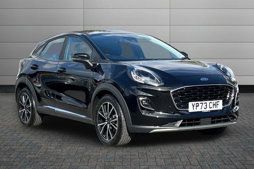 Ford Puma 1.0T Ecoboost Mhev Titanium Suv Hybrid YP73CHF Black