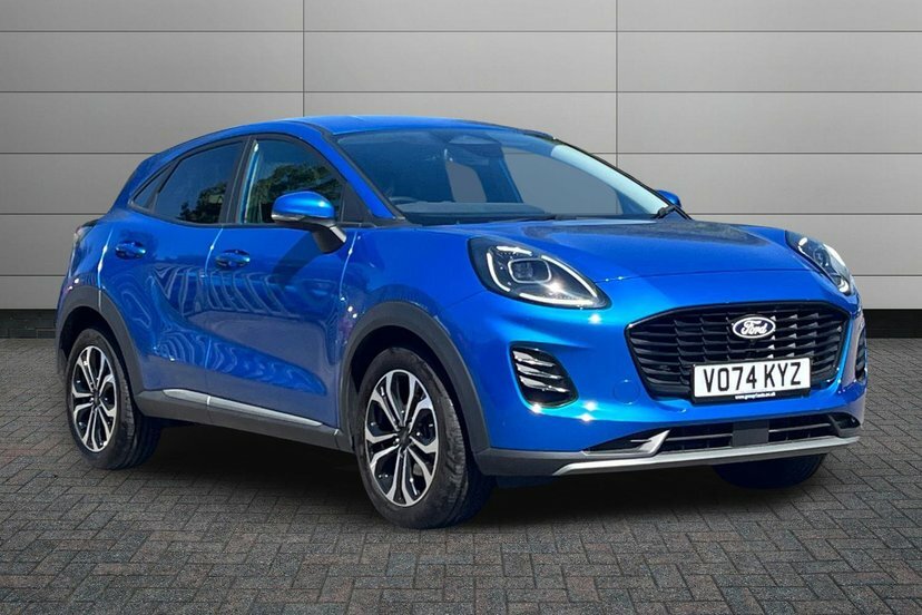Ford Puma 1.0T Ecoboost Mhev Titanium Suv Hybrid VO74KYZ Blue
