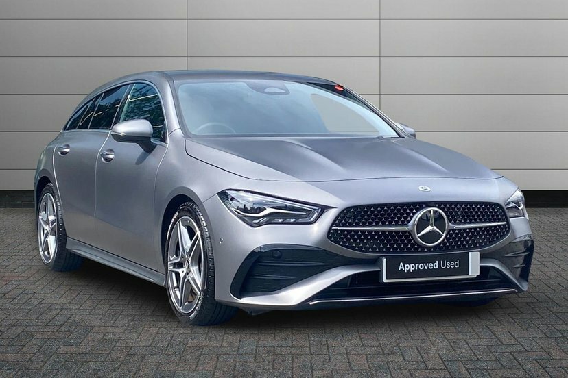 Mercedes-Benz CLA Class 1.3 Cla200h Mhev Amg Line Executive Shooting Bra KS25UJZ Grey
